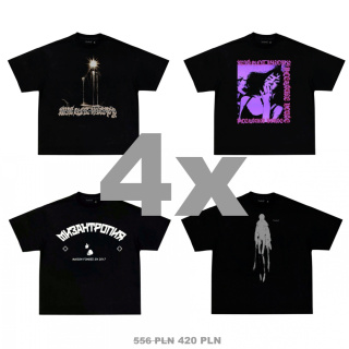 4x T-SHIRT PACK (BLACK)