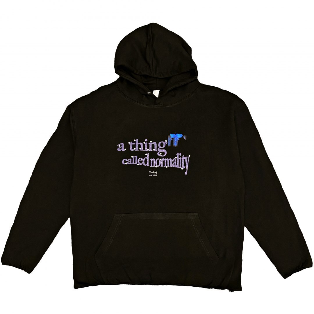 Normality cropped hoodie