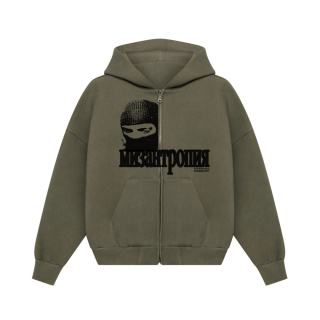 VIOLENCE (HEAVY) ZIP-HOODIE